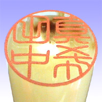 印鑑／個人／材質／オランダ水牛・色上／イメージ画像