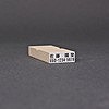 ゴム印-らくらくお名前スタンプ／2行タイプ／台木21mm×8mm（印面20.5mm×6.5mm）