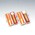 印鑑セット／2本セット／印伝ケース付／SS／オランダ水牛色上・牛角色／13.5mm12mm／熟練職人の手彫り仕上げ