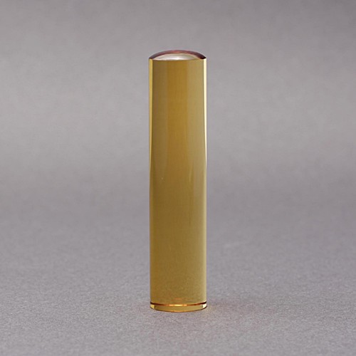 印鑑・はんこ-実印-黄水晶-13.5mm-ケース無／商品画像1