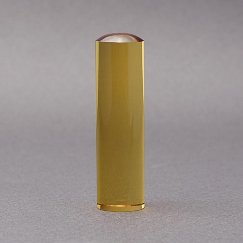 印鑑・はんこ-実印-黄水晶-16.5mm-ケース無／商品画像1