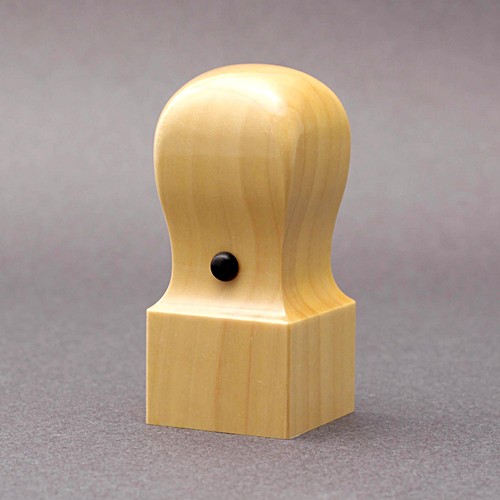 法人印鑑-角印-天丸タイプ-薩摩本柘-27mm-ケース無-上彫職人彫り／商品画像1