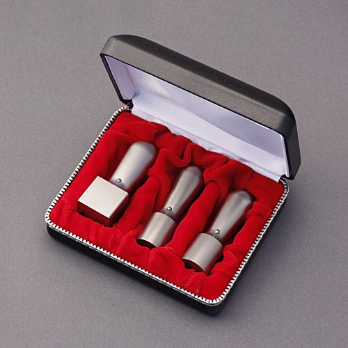 法人印鑑セット-シルバーチタン-MSLセット(丸天丸18mm-丸天丸16.5mm-角天丸24mm)+Sケ-ス付／商品画像1