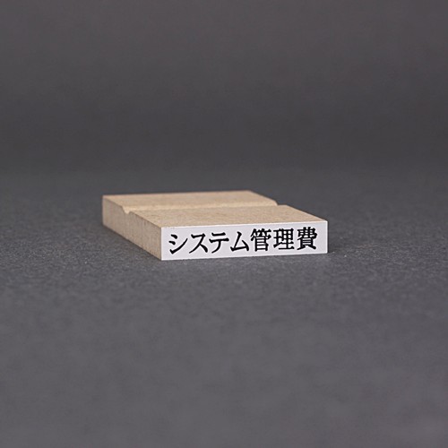 ゴム印-一行印／台木32×6mm（印面 29×4.5mm）／商品画像1